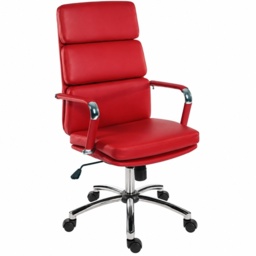 Deco Executive Office Chair - Red - thumbnail 1