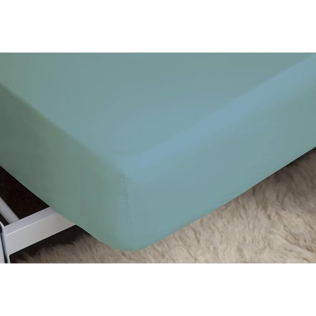 Belledorm 200 Count 30cm Fitted Sheet - Teal - Super King