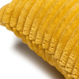 BHS Ribbon Velour Cushion 45cm - Ochre - thumbnail 2
