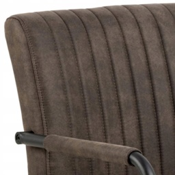 Adele Dining Chair With Armrest - Anthracite - thumbnail 3