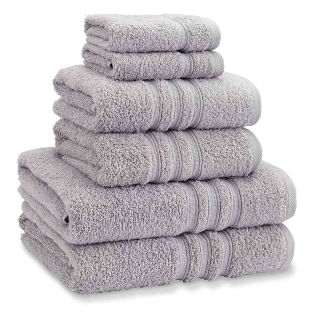 Catherine Lansfield Zero Twist Towel - Silver - Bath