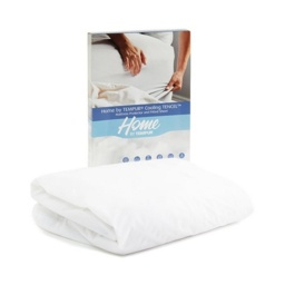 Home By Tempur Thermoregulating Mattress Protector/Fitted Sheet - White - Emperor - 200cm x 200cm