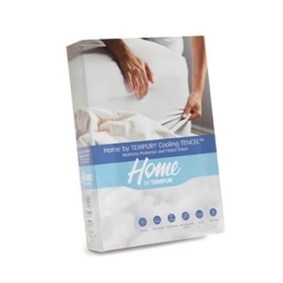 Home By Tempur Thermoregulating Mattress Protector/Fitted Sheet - White - Emperor - 200cm x 200cm - thumbnail 4