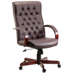 Warwick Burgundy Office Chair - thumbnail 1