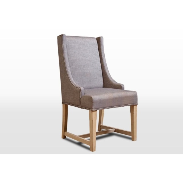 Wood Bros OC3063 Old Charm Upholstered Dining Chair - Traditional Finish - image 1