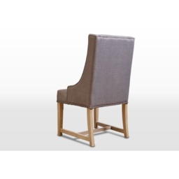 Wood Bros OC3063 Old Charm Upholstered Dining Chair - Traditional Finish - thumbnail 3