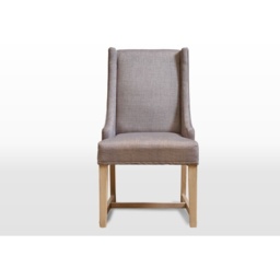Wood Bros OC3063 Old Charm Upholstered Dining Chair - Traditional Finish - thumbnail 2