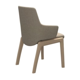 Stressless Vanilla Low Back D100 Dining Chair With Arms - Paloma Leather - thumbnail 4