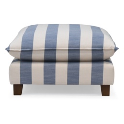 Vogue Williams Howth Footstool - Coastal Stripe - Feather Wraped Foam - thumbnail 2