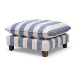 Vogue Williams Howth Footstool - Coastal Stripe - Feather Wraped Foam - thumbnail 3