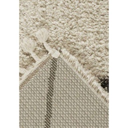 Mastercraft Twilight 039-0004/6933 Shaggy Fringed Rug - Cream/Black - 80cm x 150cm - thumbnail 4
