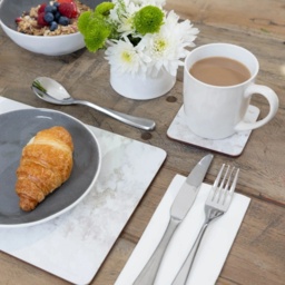 Creative Tops Grey Marble Placemats Set of 4 - thumbnail 3
