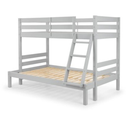Julian Bowen Merlin Triple Sleeper Bunk Bed - Dove Grey - thumbnail 3