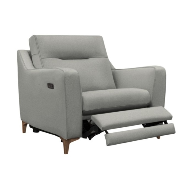 G Plan Austen Leather Snuggler With Power Footrest and USB - Leather Grade N - image 1