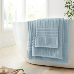 Bianca Hotel Cotton Towel - Blue - Bath Sheet - thumbnail 1