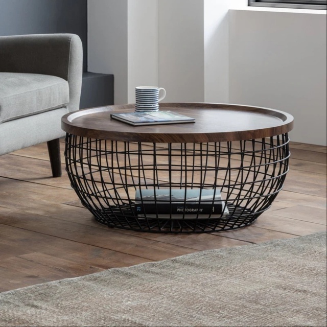 Julian Bowen Smithson Round Storage Coffee Table - image 1