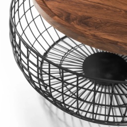 Julian Bowen Smithson Round Storage Coffee Table - thumbnail 4