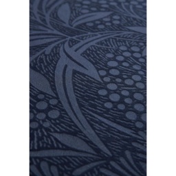 Laura Ashley Barley Embossed Cushion Midnight 50cm - Navy - thumbnail 3