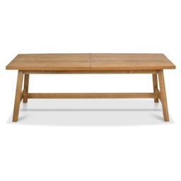 Brandon Rustic Oak 6-8 Seater Extending Dining Table - thumbnail 2