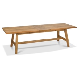 Brandon Rustic Oak 6-8 Seater Extending Dining Table - thumbnail 5