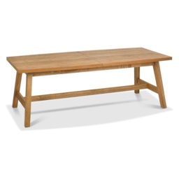 Brandon Rustic Oak 6-8 Seater Extending Dining Table - thumbnail 3