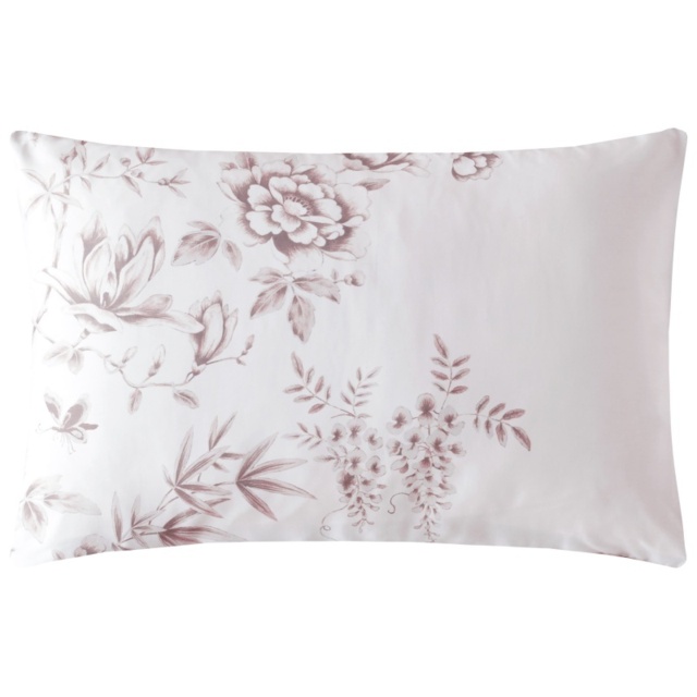 Laura Ashley Rowsham Garden Dark Blush Pillowcase Pair - Pink - image 1
