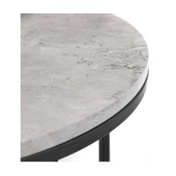 Julian Bowen Staten Round Concrete Round Nesting Coffee Table - thumbnail 3