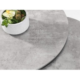 Julian Bowen Staten Round Concrete Round Nesting Coffee Table - thumbnail 4