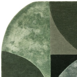 Asiatic Matrix MAX75 Oval Hand Made Rug - Forest Green - 160cm x 230cm - thumbnail 3