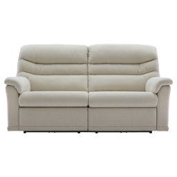 G Plan Malvern 3 Seater Recliner Sofa 2 Cushions - Leather Grade P - Double Manual - thumbnail 1