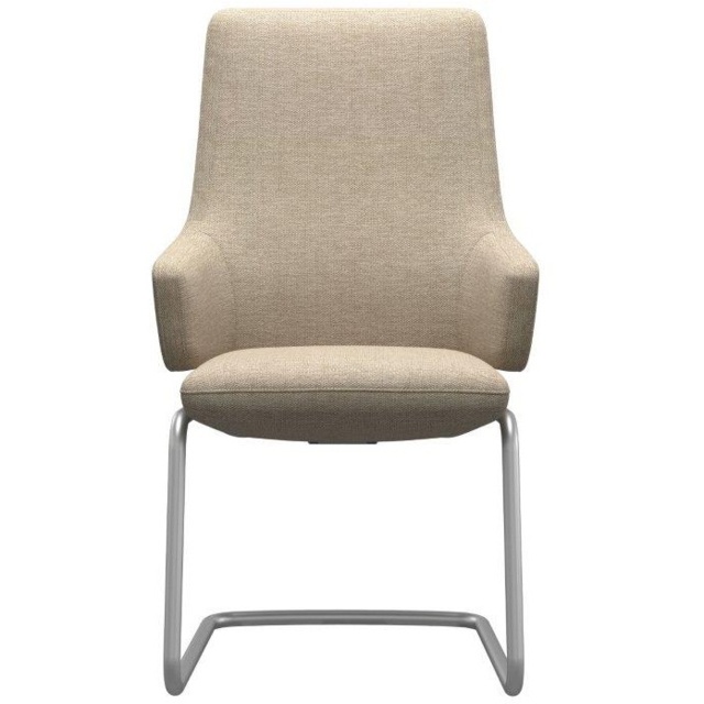 Stressless Vanilla High Back D400 Dining Chair With Arms - Fabric - image 1
