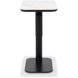 Sully Sintered Stone Gas Lift Adjustable Sofa Table - White - thumbnail 4