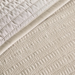 Catherine Lansfield Velvet Pinsonic Bedspread 220x220cm - Natural - thumbnail 2