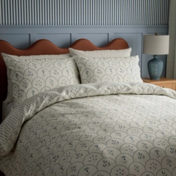 Sanderson Options Summer Scallop Duvet Set - Indigo - King - thumbnail 2