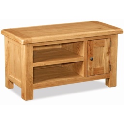 Ascot Rustic Oak Small TV/Media Stand - thumbnail 2