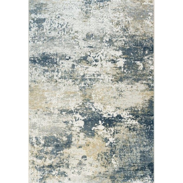 Mastercraft Canyon Polyester Heatset Rug 52071/7777 - Blue - 240x330cm - image 1