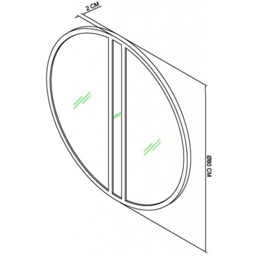 Markham Silver Grey Wall Mirror - thumbnail 3