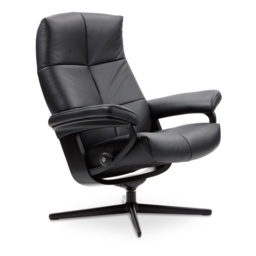 Stressless David Chair With Cross Base - Large - Noblesse Leather - With Footstool - thumbnail 3