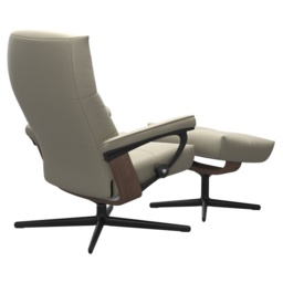 Stressless David Chair With Cross Base - Large - Noblesse Leather - With Footstool - thumbnail 5