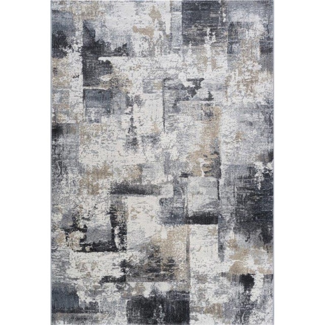 Mastercraft Canyon Polyester Heatset Rug 52069/6676 - Navy - 160x230cm - image 1
