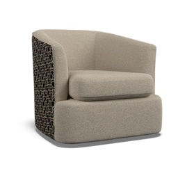 Orla Kiely Callan Swivel Chair - Premium Plain Fabric - thumbnail 6