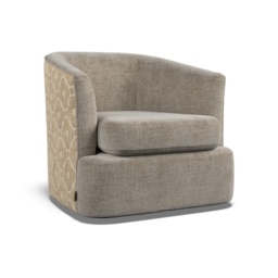 Orla Kiely Callan Swivel Chair - Premium Plain Fabric - thumbnail 7