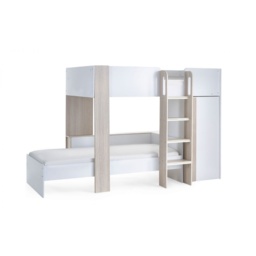 Julian Bowen Horizon Bunk Bed - Pale Wood and White - thumbnail 5