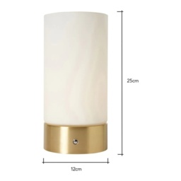 BHS USB-C Rechargeable Table Lamp - Brass - thumbnail 6