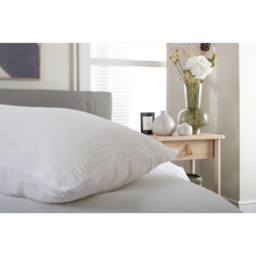 The Lyndon Company Tilly Texture Duvet Set - White - Super King - thumbnail 2