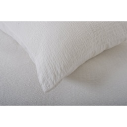 The Lyndon Company Tilly Texture Duvet Set - White - Super King - thumbnail 3