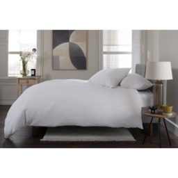 The Lyndon Company Tilly Texture Duvet Set - White - Super King - thumbnail 4