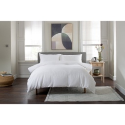 The Lyndon Company Tilly Texture Duvet Set - White - Super King - thumbnail 5