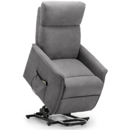 Julian Bowen Helena Rise and Recline Chair - Charcoal Fabric - thumbnail 5