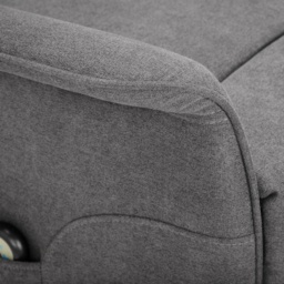 Julian Bowen Helena Rise and Recline Chair - Charcoal Fabric - thumbnail 2